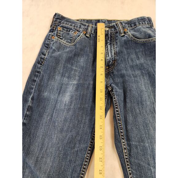 Levi’s 514 Men Jeans Size 30x30(28) Straight Fit Dark Wash Denim Great Condition - Picture 8 of 9